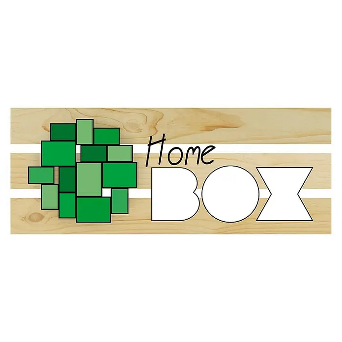 Astigarraga Home Box Holzkiste - L x B x H: 28 x 51,2 x 38,4 cm, Kiefernholz - Vorderansicht