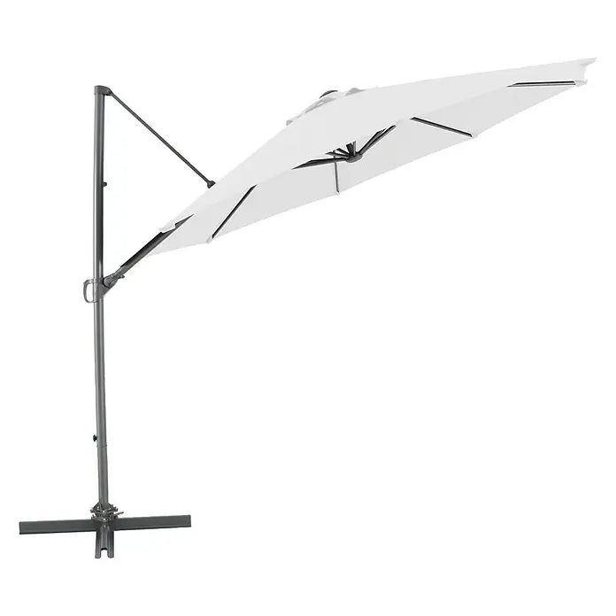 Sunfun Parasol de jardín Sorrento - Crudo, Diámetro: 300 cm