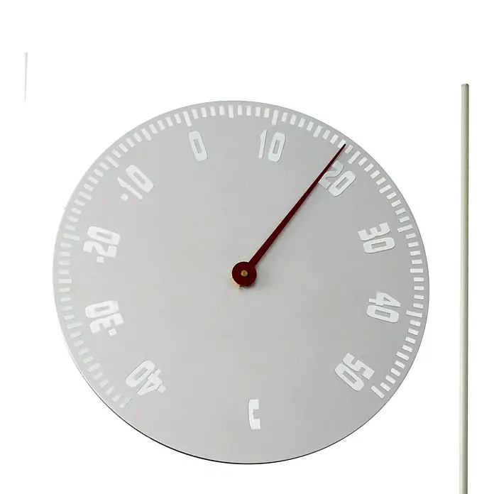 Nature Buitenthermometer Swing - Analoog, Aluminium, Lengte: 116 cm - Top-down weergave