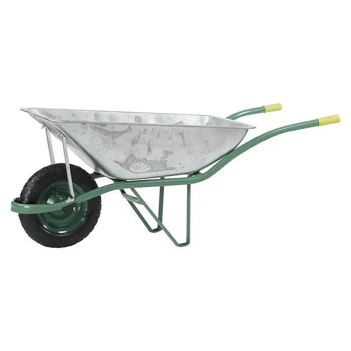 Altrad Carretilla de obra Pro Europa - Capacidad: 90 l, Material cubeta: Acero