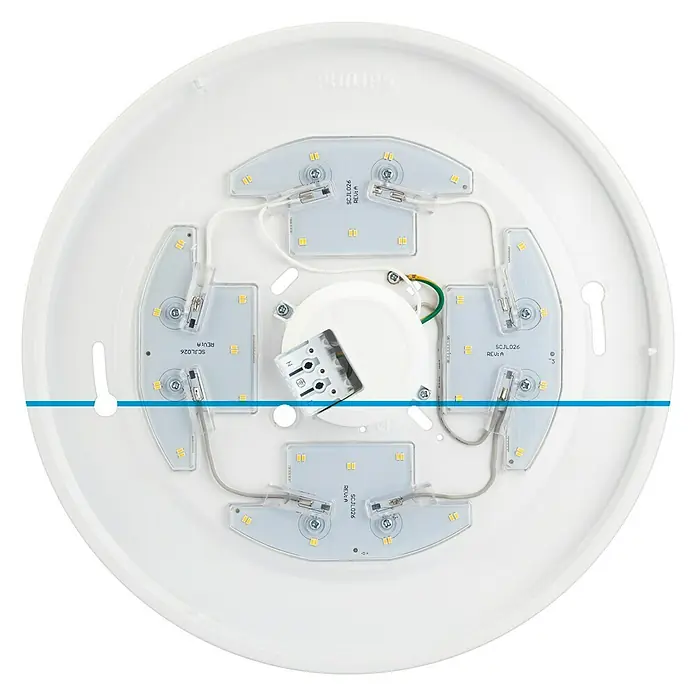 Philips Plafón LED redondo Moire Gen II - 10 W, Ø x Al: 250 mm x 6,8 cm, Blanco, Blanco neutro