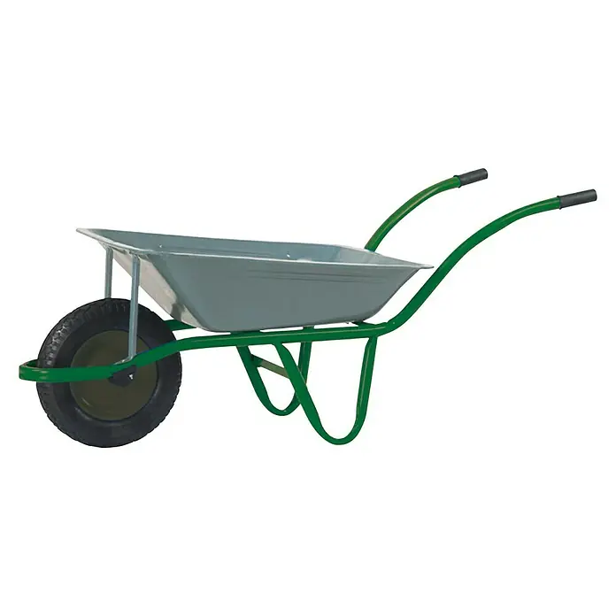 Altrad Carretilla de obra Pro Galvanizada - Capacidad: 70 l, Material cubeta: Acero
