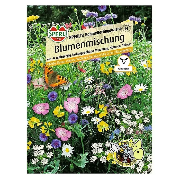 Sperli Wildblumensamen - Schmetterlingswiese, 2 m² - Vorderansicht