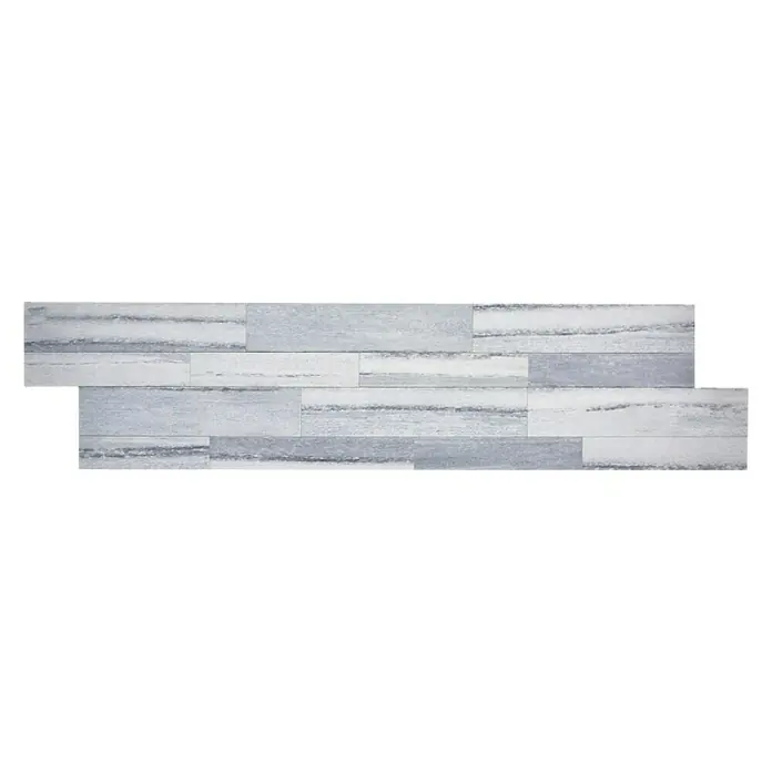 Selbstklebemosaik SAM 4WV5GV - 15,2 x 60 cm, Vinyl, Grau - Ansicht von oben