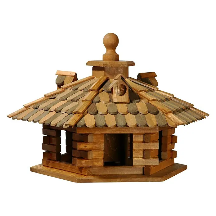 Dobar Sechseck-Vogelfutterhaus - 68 x 59 x 46 cm - Vorderansicht