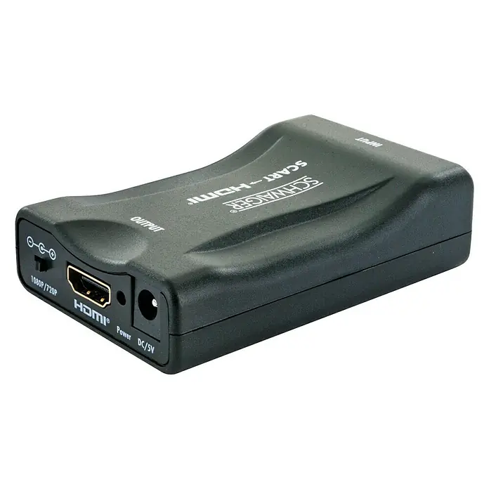 Schwaiger HDMI-Adapter - SCART Buchse (21-pol.) auf HDMI®-Buchse - Vorderansicht