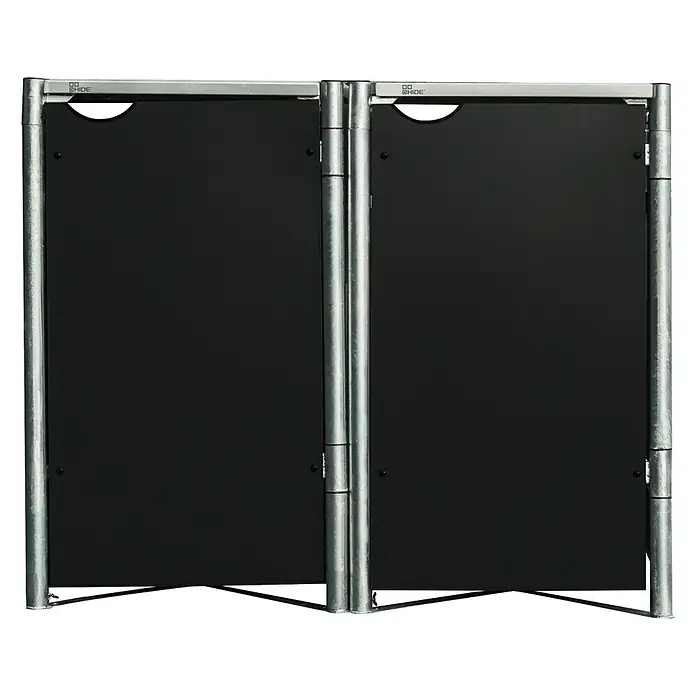 Hide Mülltonnenbox - 63,4 x 121 x 115,2 cm, Schwarz