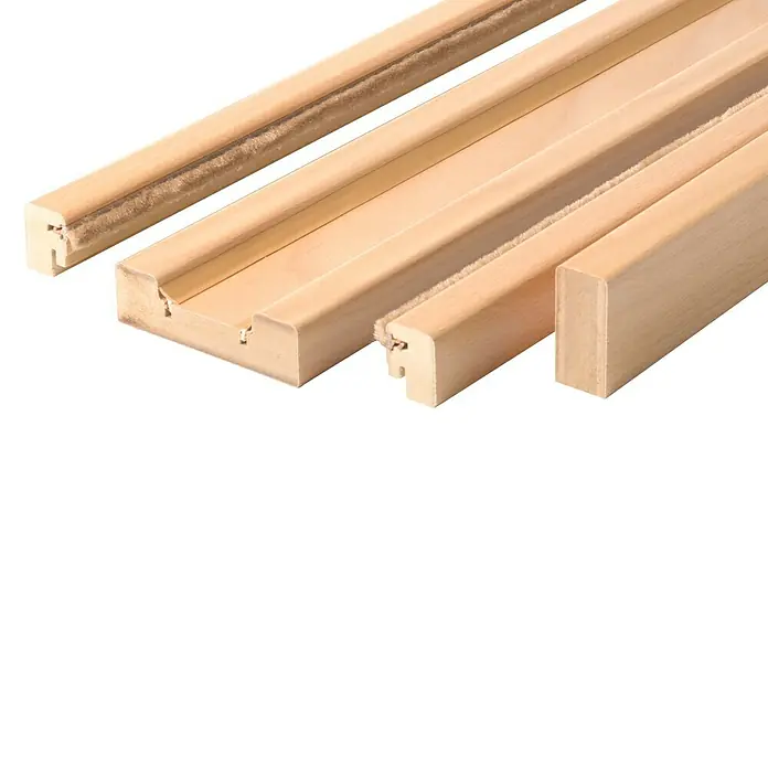 Solid Elements Set para puertas correderas Haya Bavaria - 10,8 x 220 cm, Haya