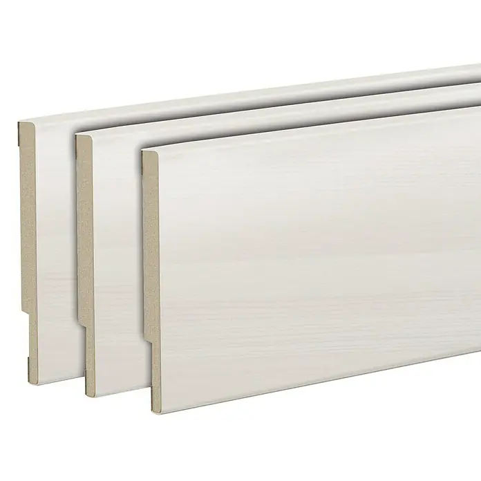 Solid Elements Recrecido Fresno Eslovenia - 4 x 220 cm, Blanco