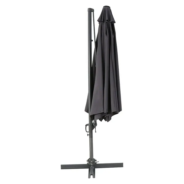 Sunfun Ampelschirm Florenz - Anthrazit, Durchmesser: 350 cm