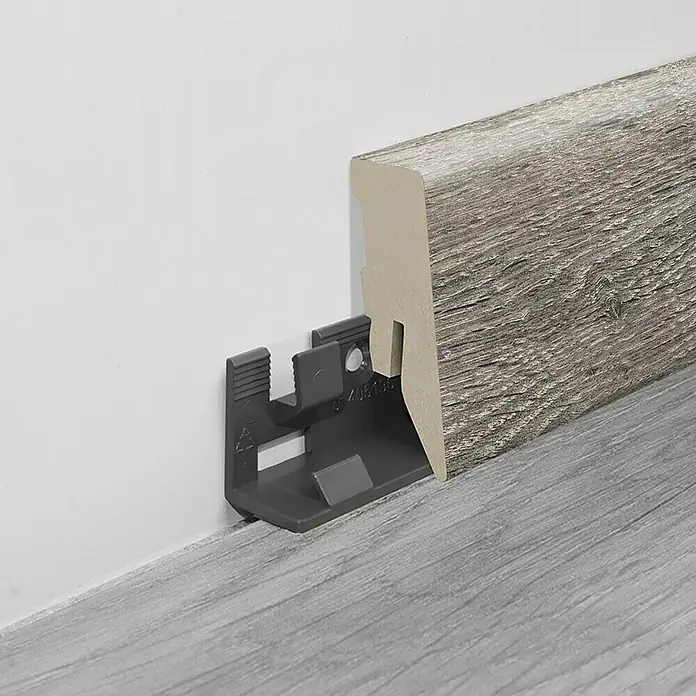 LOGOCLIC Podna kutna lajsna - 2,6 m x 18 mm x 50 mm, Ravni oblik - Detaljan prikaz