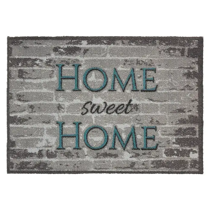 Astra Casadoor Fußmatte Home Sweet Home - Grau, 50 x 70 cm, 100 % Polyamid - Ansicht von oben