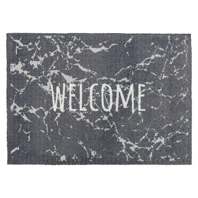 Astra Casadoor Fußmatte Welcome - Grau, 50 x 70 cm, 100 % Polyamid - Ansicht von oben
