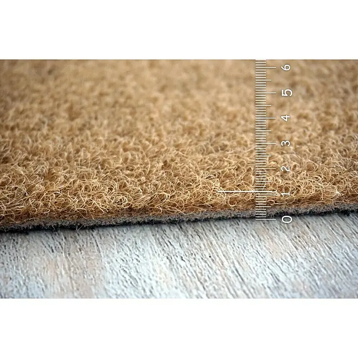 Astra Türmatte Power Rib - Beige, 50 x 80 cm, 100 % Polypropylen - Linke Seitenansicht