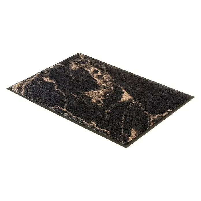 SCHÖNER WOHNEN-Kollektion Sauberlaufmatte Marmor - Anthrazit/Braun, 50 x 70 cm, 100 % Polyamid - Rechte Seitenansicht