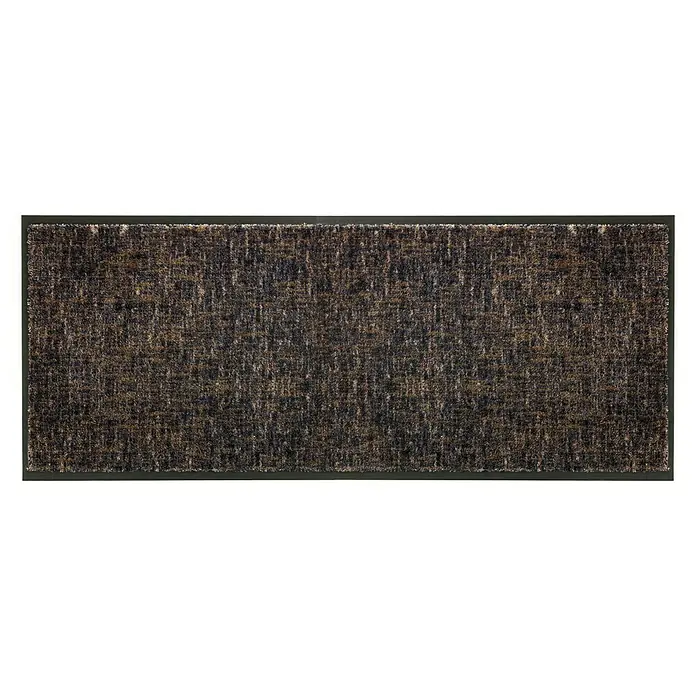 SCHÖNER WOHNEN-Kollektion Sauberlaufmatte Gitter - Anthrazit/Braun, 100 x 67 cm, 100 % Polyamid - Ansicht von oben
