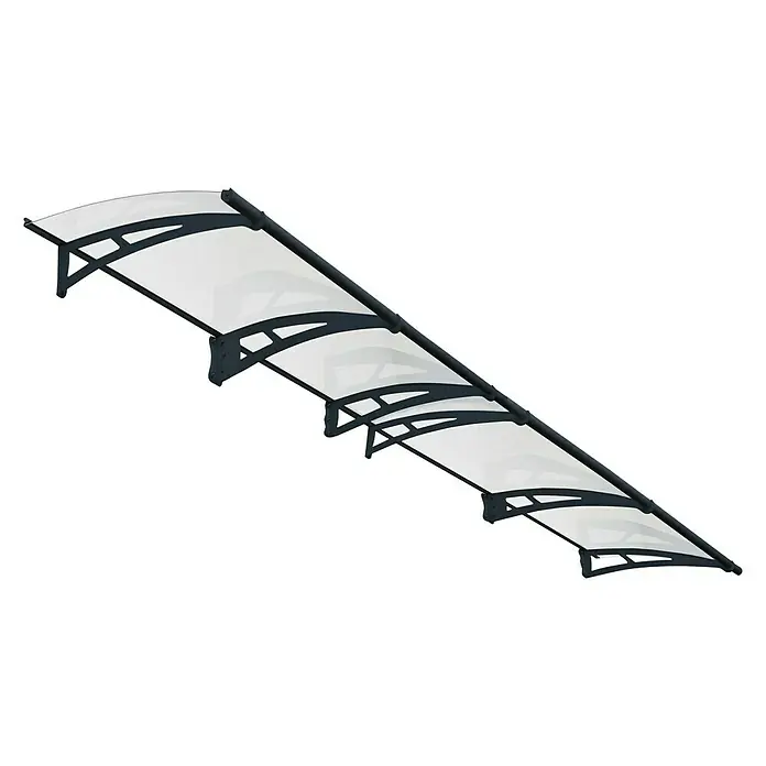 Palram – Canopia Pultvordach Aquila - 4.120 x 915 x 175 mm, Farbe Träger: Anthrazitgrau - Ansicht von unten