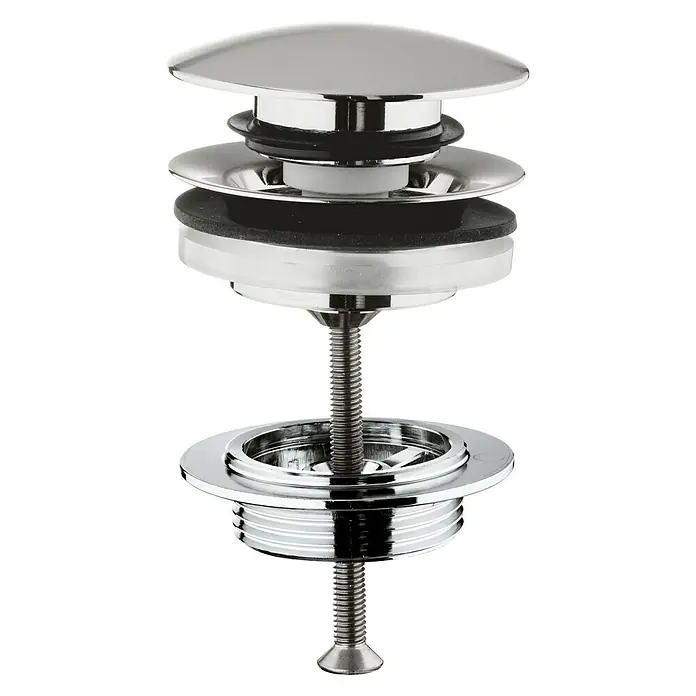 Grohe Afvoergarnituur - 1¼″, Supersteel, Uitneembare stop - Vooraanzicht