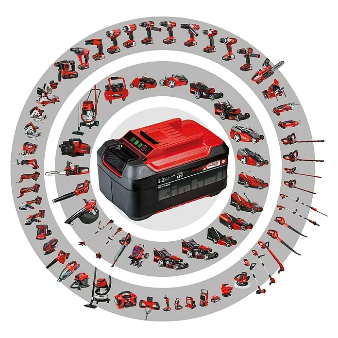 Einhell Power X-Change Akumulatorska kosilica - 18 V, 2 baterije, 3 Ah, Širina reza: 37 cm