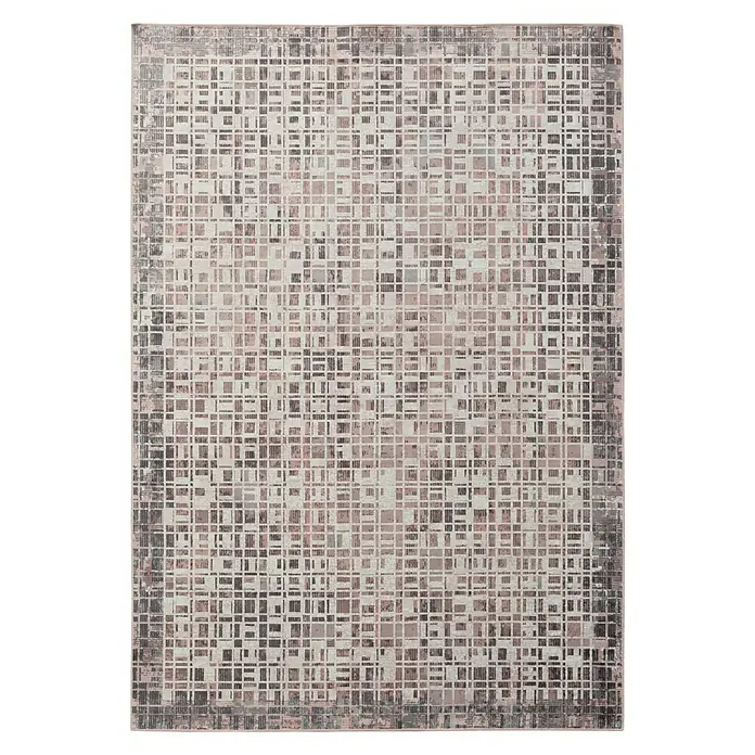 Alfombra Royal Gabeh - Gris/Rojo, 230 x 160 cm, 100% viscosa
