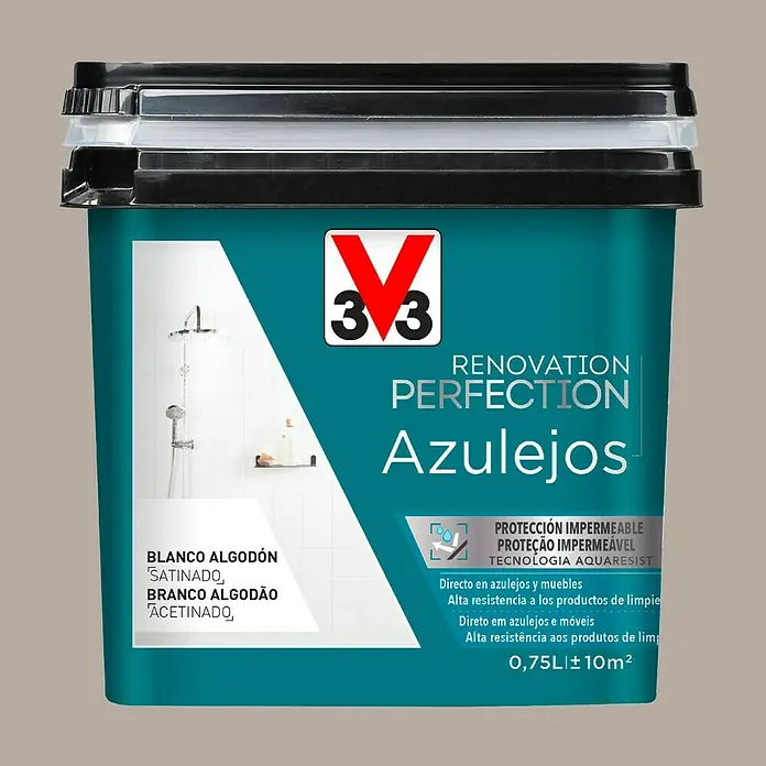 V33 Esmalte para azulejos Renovation Perfection - Topo, 750 ml, Satinado