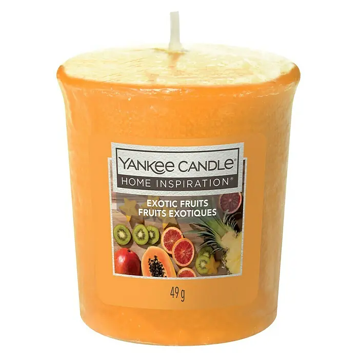 Yankee Candle Home Inspirations Votivkerze - Exotic Fruits, 49 g - Vorderansicht