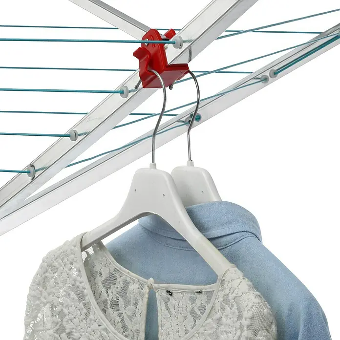 Blome Wäschespinne Easy - Belastbarkeit: 4 Waschmaschinenfüllungen, Länge Wäscheleine: 50 m, Durchmesser offen: 2,64 m