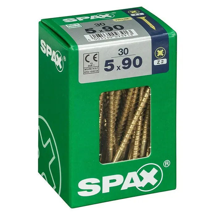 Spax Tornillo universal - 4,5 x 40 mm, Rosca parcial, 175 uds. - Vista de perfil izquierdo