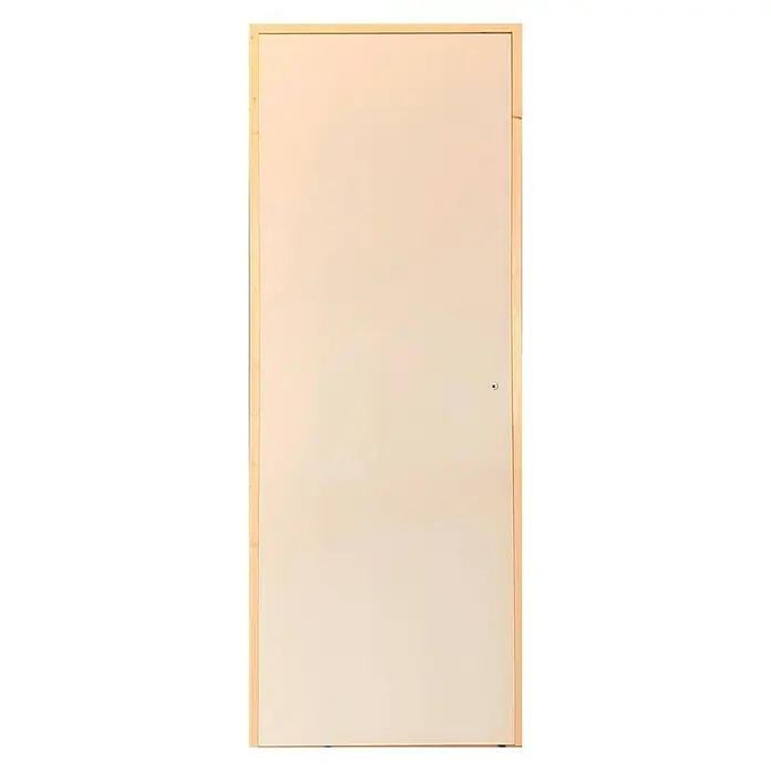 Puerta interior prepintada Lisa - 62,5 x 203 cm, Izquierda, Alveolar, Ciega
