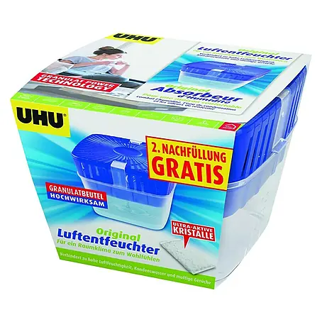 UHU  Luftentfeuchter Originalpack +2. Nachfüllung gratis