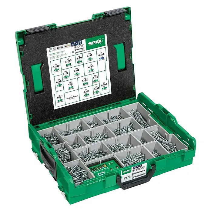 Spax Schrauben-Set L-Boxx - 2447 -tlg. - Vorderansicht