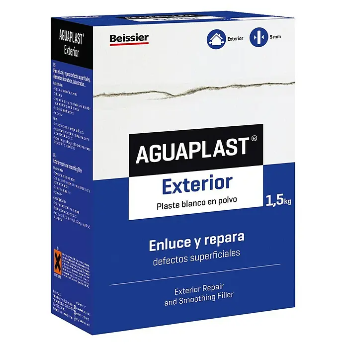 Beissier Aguaplast Plaste Exterior - Blanco, 1,5 kg