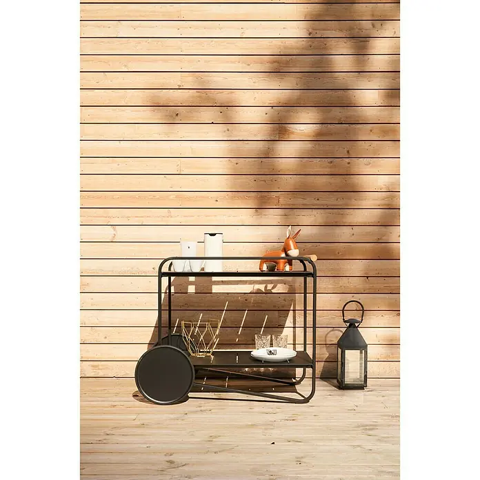 SENSUM Kolica za posluživanje Bergby - D x Š x V: 92 x 54 x 75 cm, Crne boje