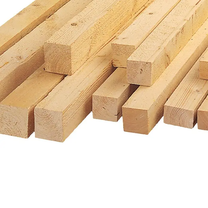 Rahmenholz - 200 x 7,8 x 5,8 cm, Fichte/Tanne, Sägerau - Linke Seitenansicht