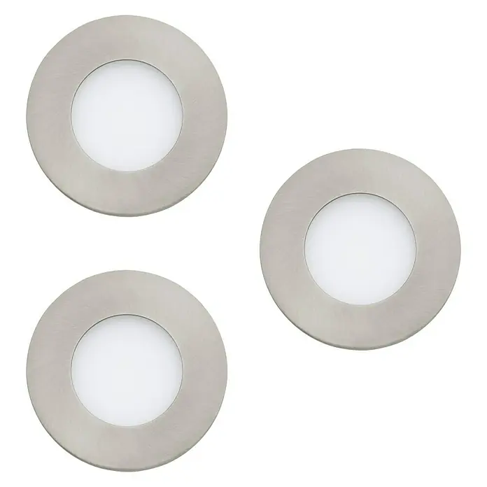 Eglo Set ugradbenih LED svjetiljki Fueva 1 - 8,1 W, 3 Kom., Topla bijela, IP20 - Pogled sprijeda