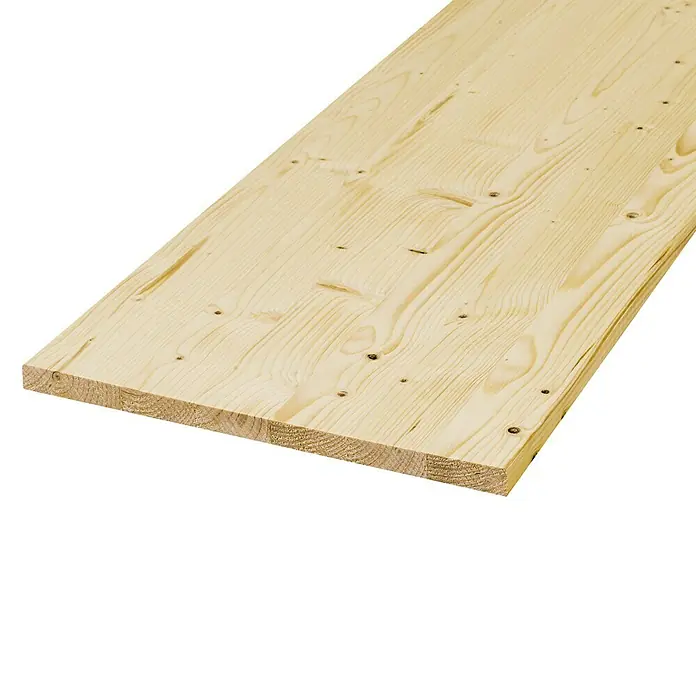 Masivna drvena lijepljena ploča - Smreka, D x Š x D: 200 x 25 x 1,8 cm - Pogled s lijeve strane