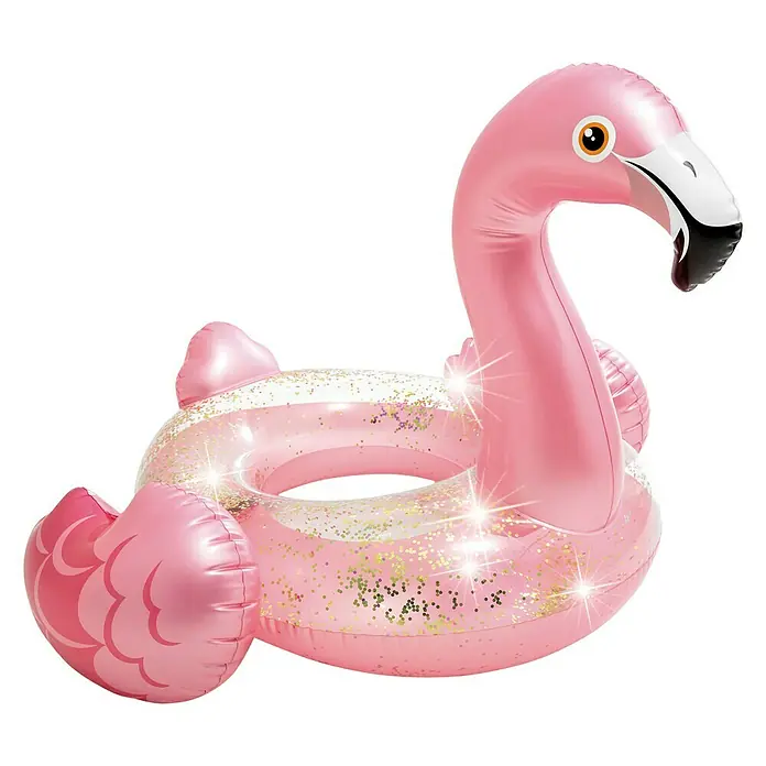 Intex Schwimmring Glitter Flamingo - L x B x H: 99 x 89 x 71 cm, Rosa