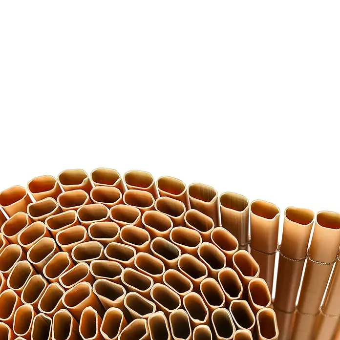 Sichtschutzmatte Comfort - 300 x 90 cm, Kunststoff, Teakoptik - Detailaufnahme