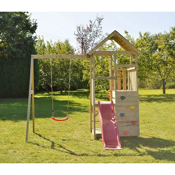 Wendi Toys Kinderspielturm Panda - 290 x 270 cm - Stimmungsaufnahme