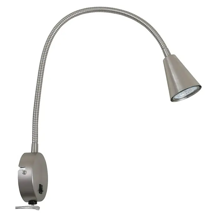 Briloner Foco de una luz LED Comfort Light - 4 W, Níquel mate, L x An x Al: 5,8 x 20,5 x 45 cm