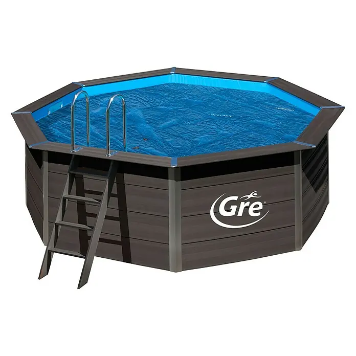 Gre Pool-Abdeckplane Isotherm - Stärke: 400 µm, Durchmesser: 361 cm, Polyethylen - Ansicht von oben