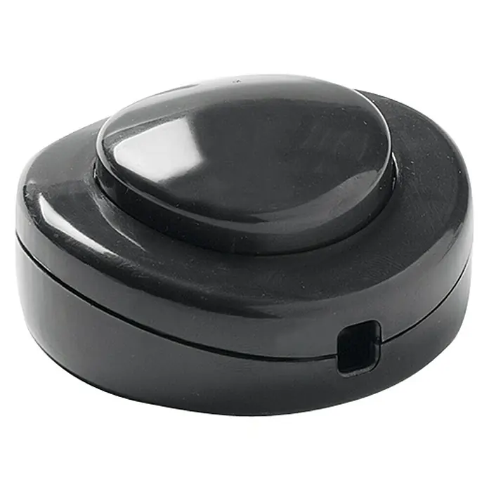 Famatel Interruptor de pie - Negro, 2 A, 250 V
