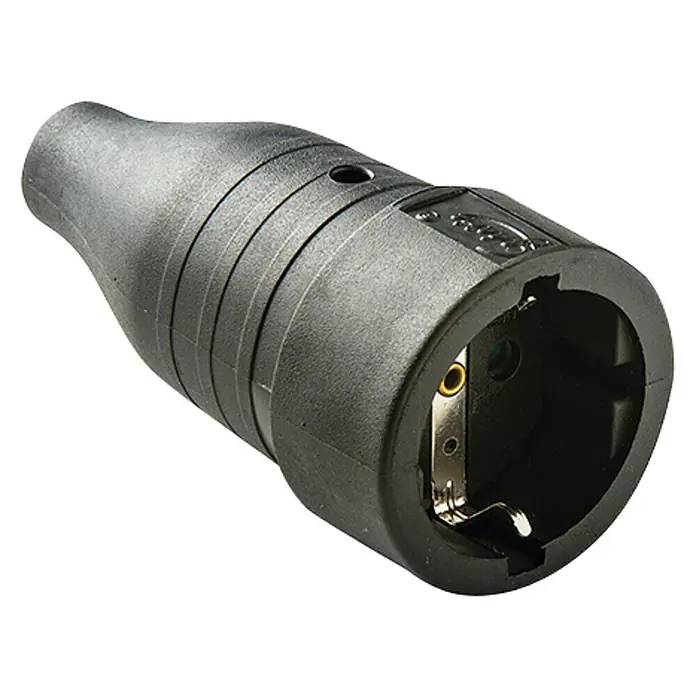 Famatel Base aérea de goma - 250 V, 16 A, IP20, Negro