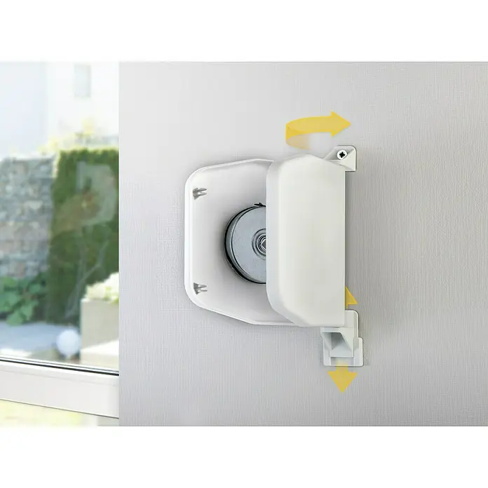 Schellenberg Aufschraubwickler Flexo - 140 x 25 x 165 mm, Geeignet für: Rollladen-Mini-Systeme, Weiß