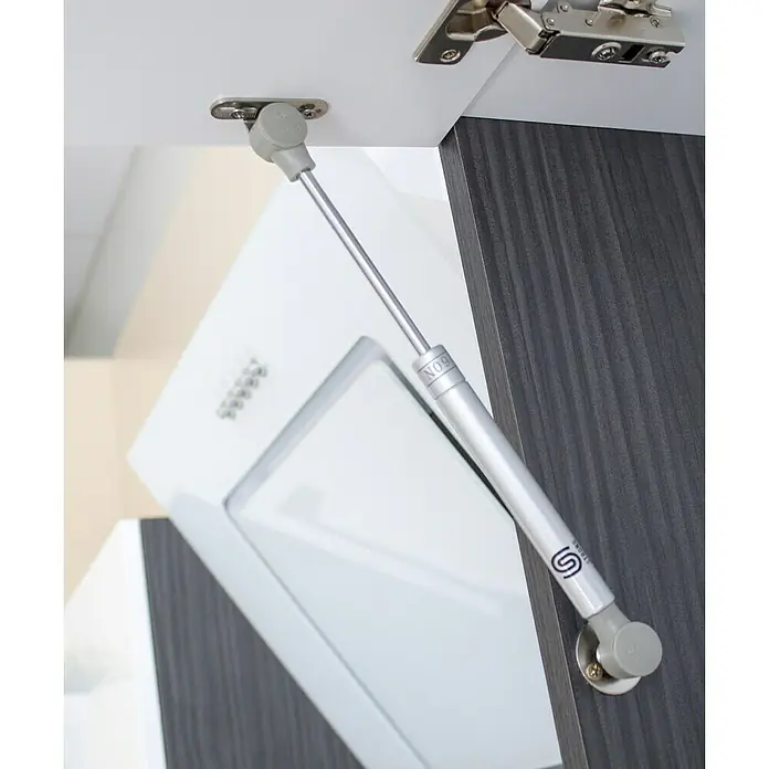 Respekta Premium Küchenzeile RP220EGCBO - Breite: 220 cm, Mit Elektrogeräten, Grau Hochglanz