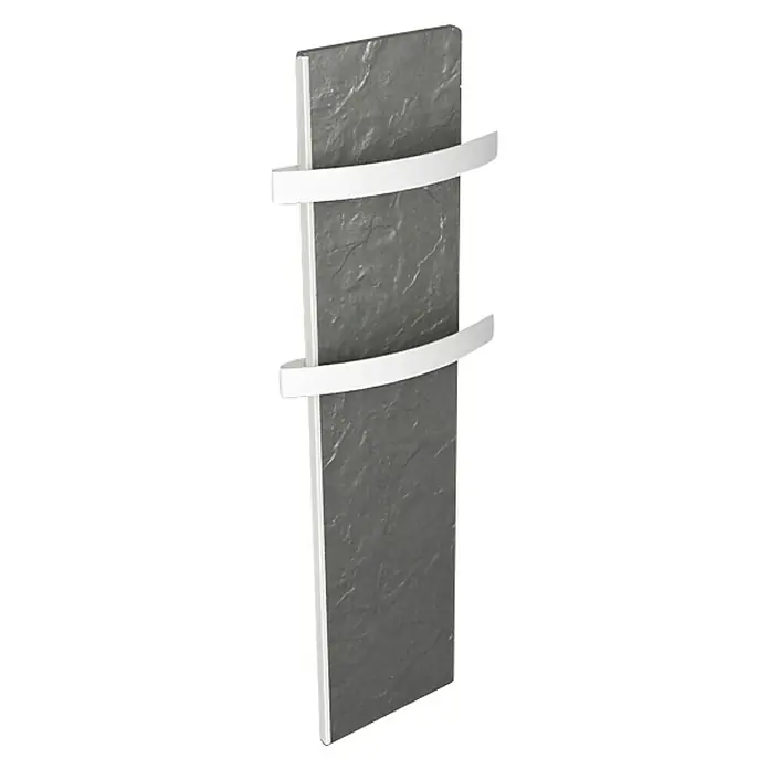 ClimaStar Speichersteinheizung Style - 500 W, Schieferschwarz, 100 x 25 x 4 cm - Linke Seitenansicht