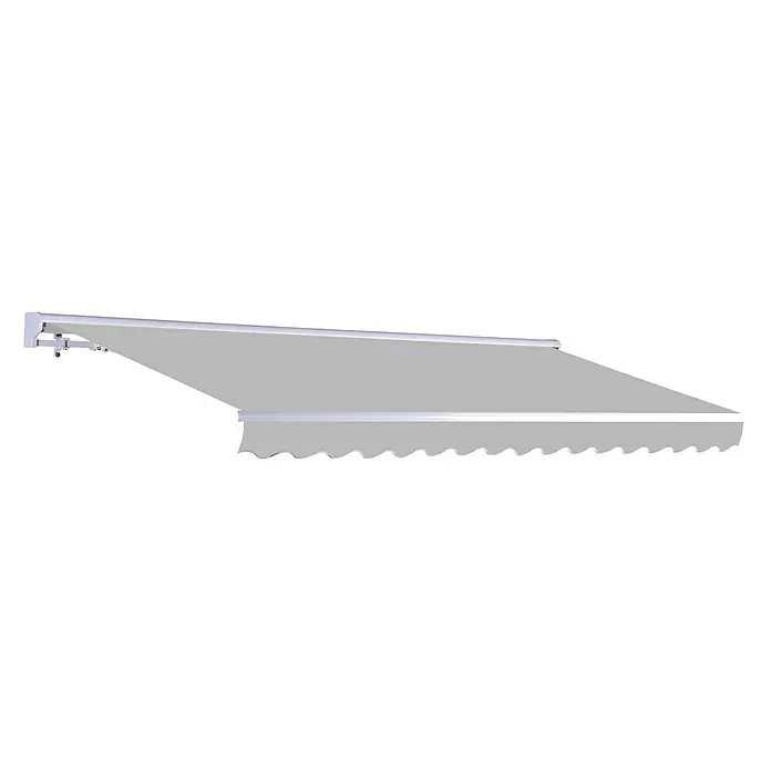 SmartSun Toldo de brazos articulados Vivant - Gris piedra, Ancho: 3 m, Caída: 2 m