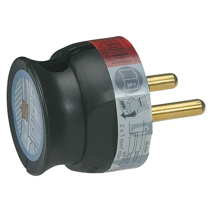 Legrand Clavija - Negro, Plástico, IP20