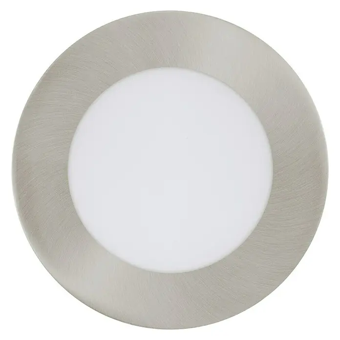 Eglo Led-inbouwverlichtingset Fueva 1 - 22 W, l x b x h: 30 x 30 x 4 cm, Nikkel mat, Warm wit - Vooraanzicht