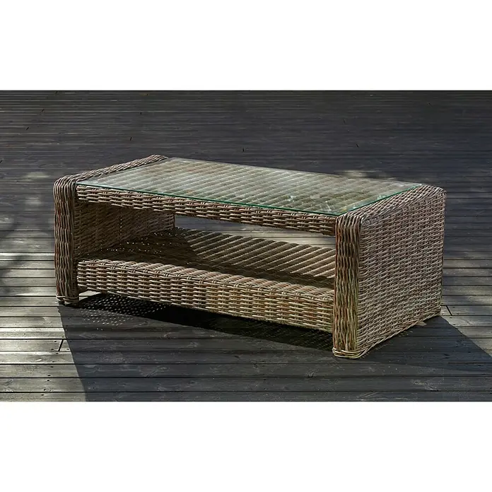Mesa auxiliar de jardín Gotland - L x An x Al: 111 x 56 x 41 cm, Arena